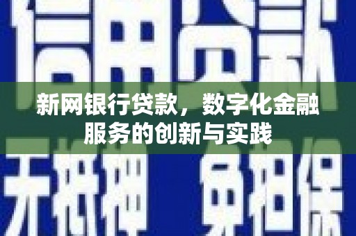 吴桥新网银行贷款，数字化金融服务的创新与实践