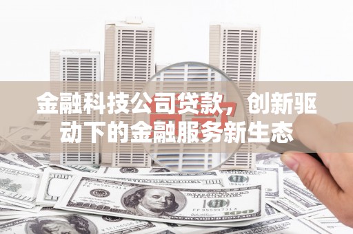 唐县金融科技公司贷款，创新驱动下的金融服务新生态