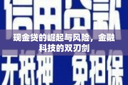 阜宁现金贷的崛起与风险，金融科技的双刃剑