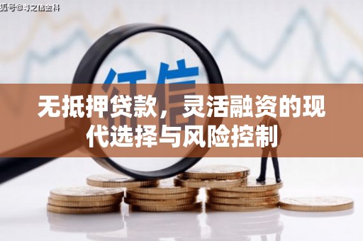 额敏无抵押贷款，灵活融资的现代选择与风险控制