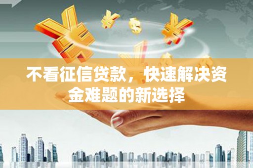 普陀不看征信贷款，快速解决资金难题的新选择